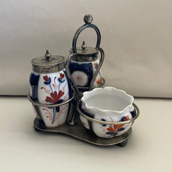 Antique Accents Antique Imari Porcelain Condiment Set Poshmark